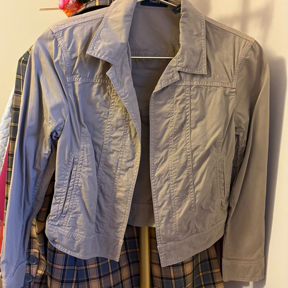 Theory Lightweight Cropped Jacket - Size P (Petite)